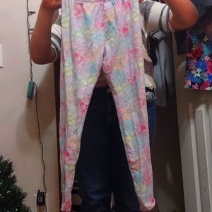 Rainbow heart leggings